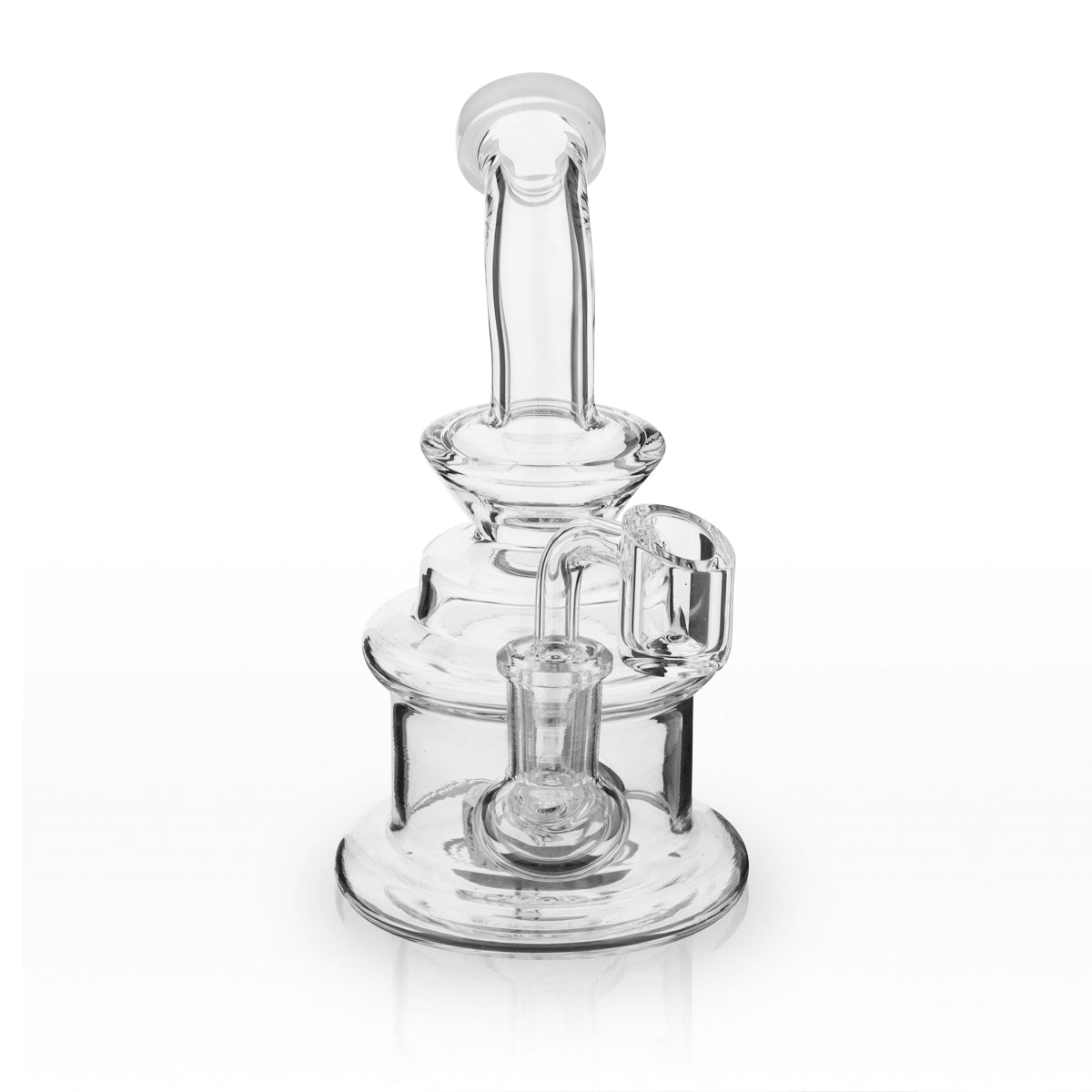 Dab Rig | Compact Glass Rig | 6" - 14mm - Various Colors