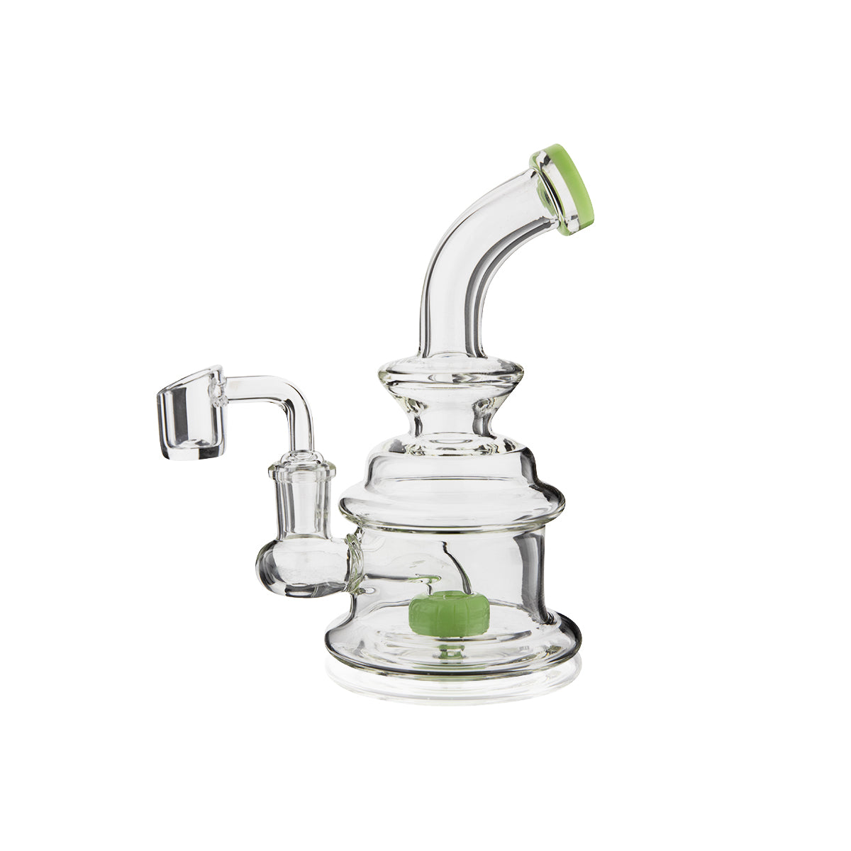 Dab Rig | Compact Glass Rig | 6" - 14mm - Various Colors