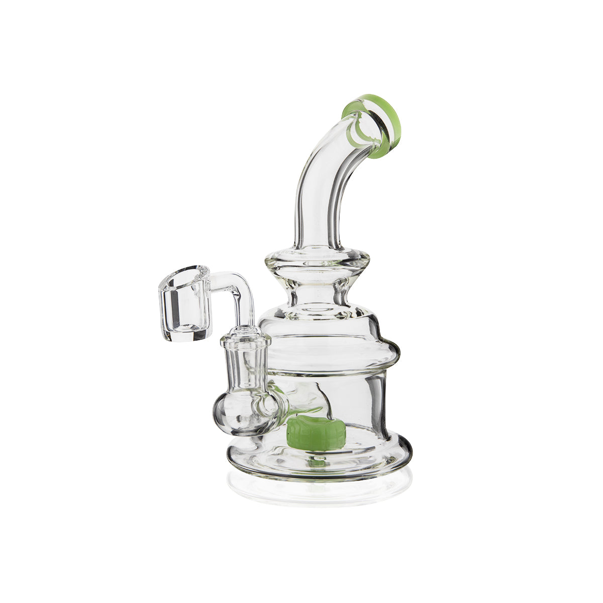 Dab Rig | Compact Glass Rig | 6" - 14mm - Various Colors