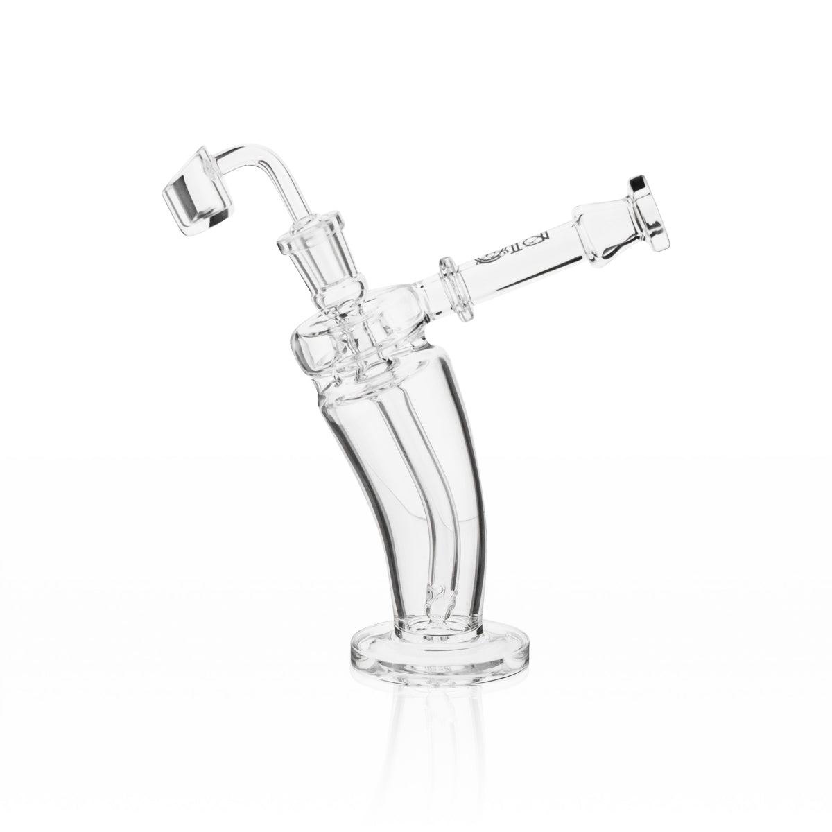 BIO Glass | Mechanix Bent Dab Rig | 8" - 14mm - Various Colors