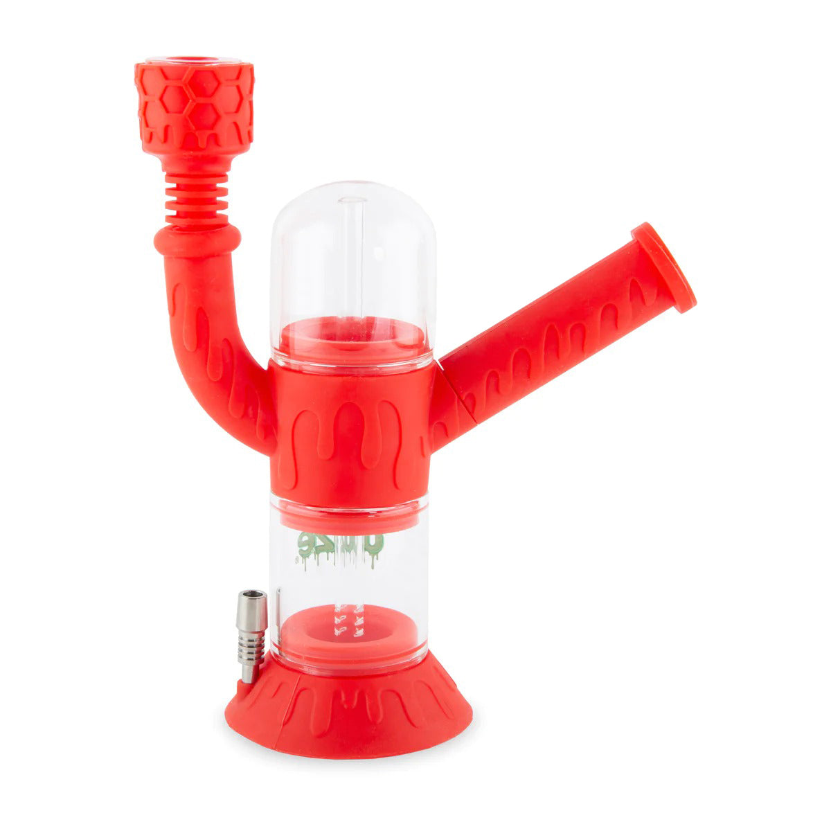 Ooze® | 4-in-1 Cranium Hybrid Silicone Nectar Collector & Water Pipe | Various Colors