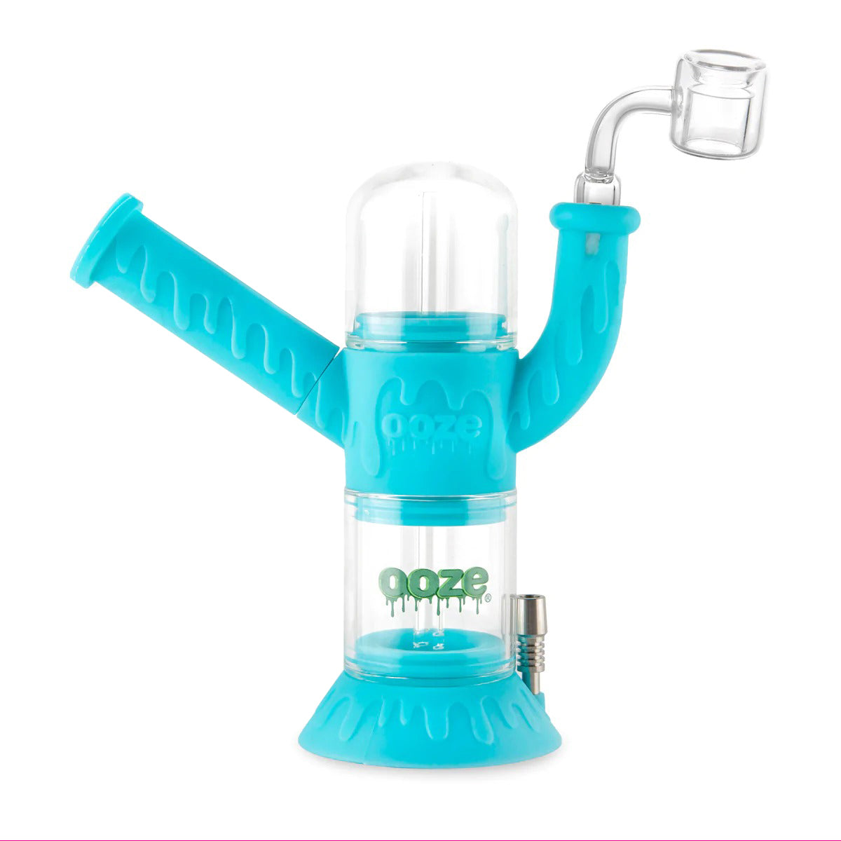 Ooze® | 4-in-1 Cranium Hybrid Silicone Nectar Collector & Water Pipe | Various Colors