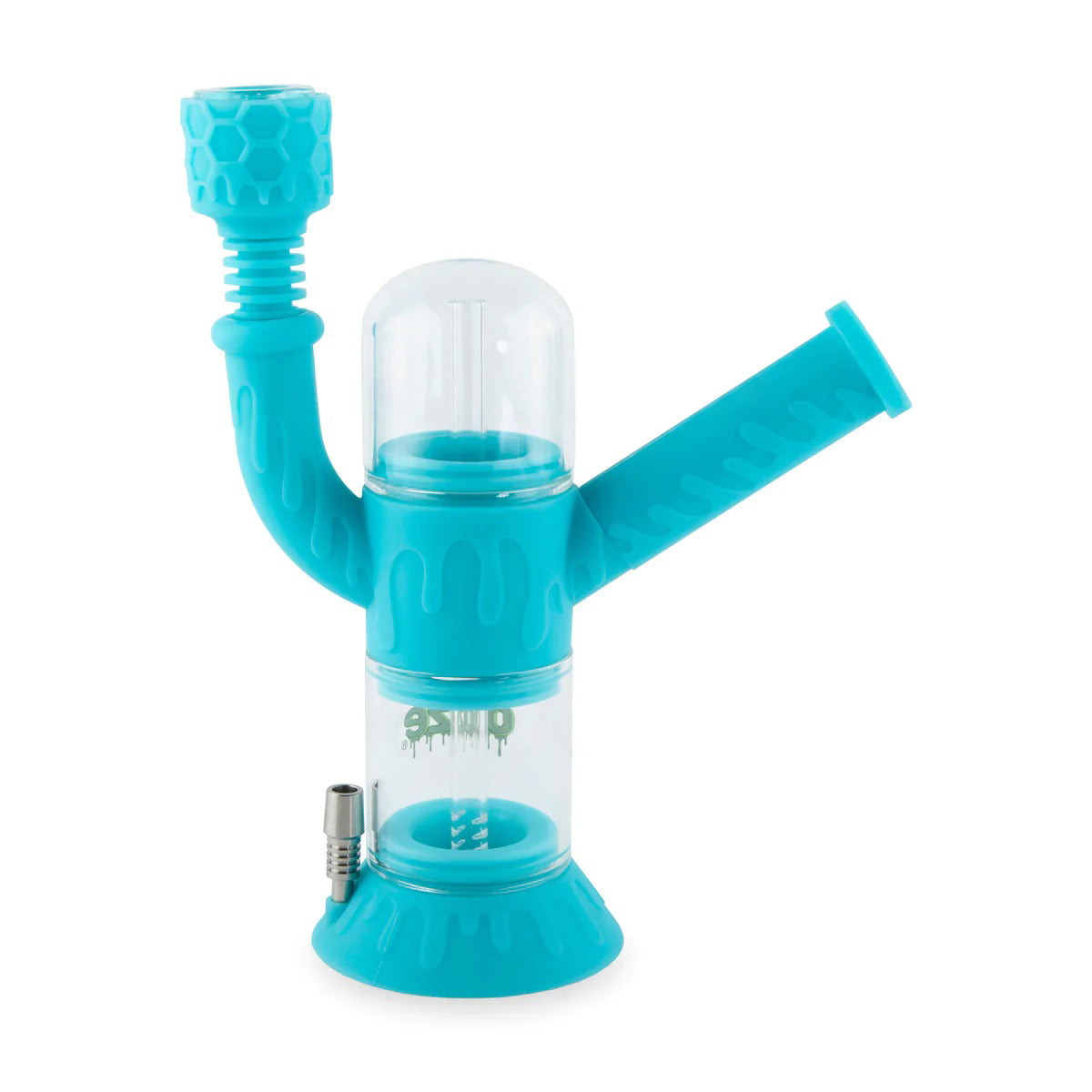 Ooze® | 4-in-1 Cranium Hybrid Silicone Nectar Collector & Water Pipe | Various Colors