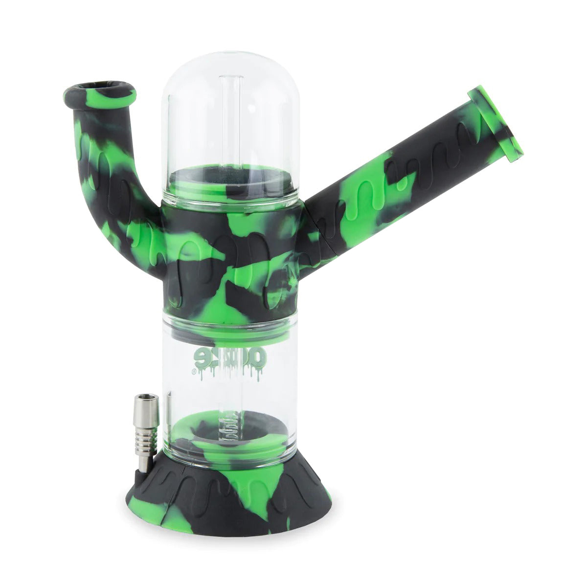 Ooze® | 4-in-1 Cranium Hybrid Silicone Nectar Collector & Water Pipe | Various Colors