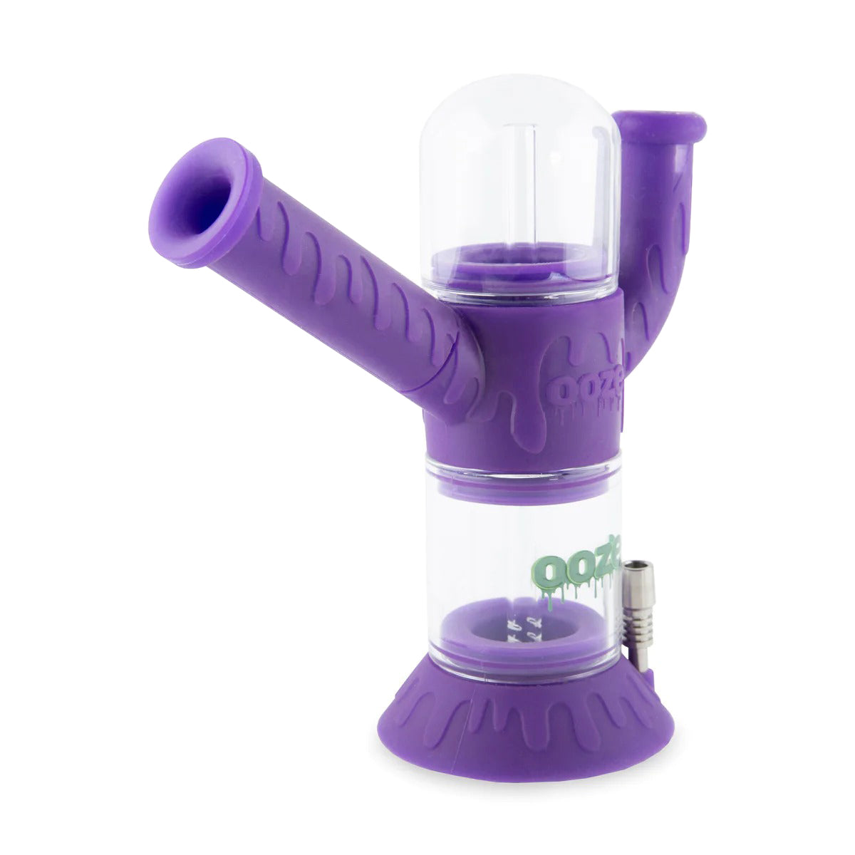 Ooze® | 4-in-1 Cranium Hybrid Silicone Nectar Collector & Water Pipe | Various Colors