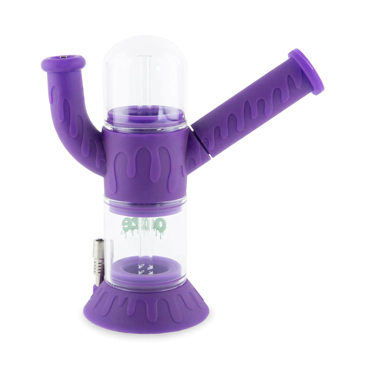 Ooze® | 4-in-1 Cranium Hybrid Silicone Nectar Collector & Water Pipe | Various Colors