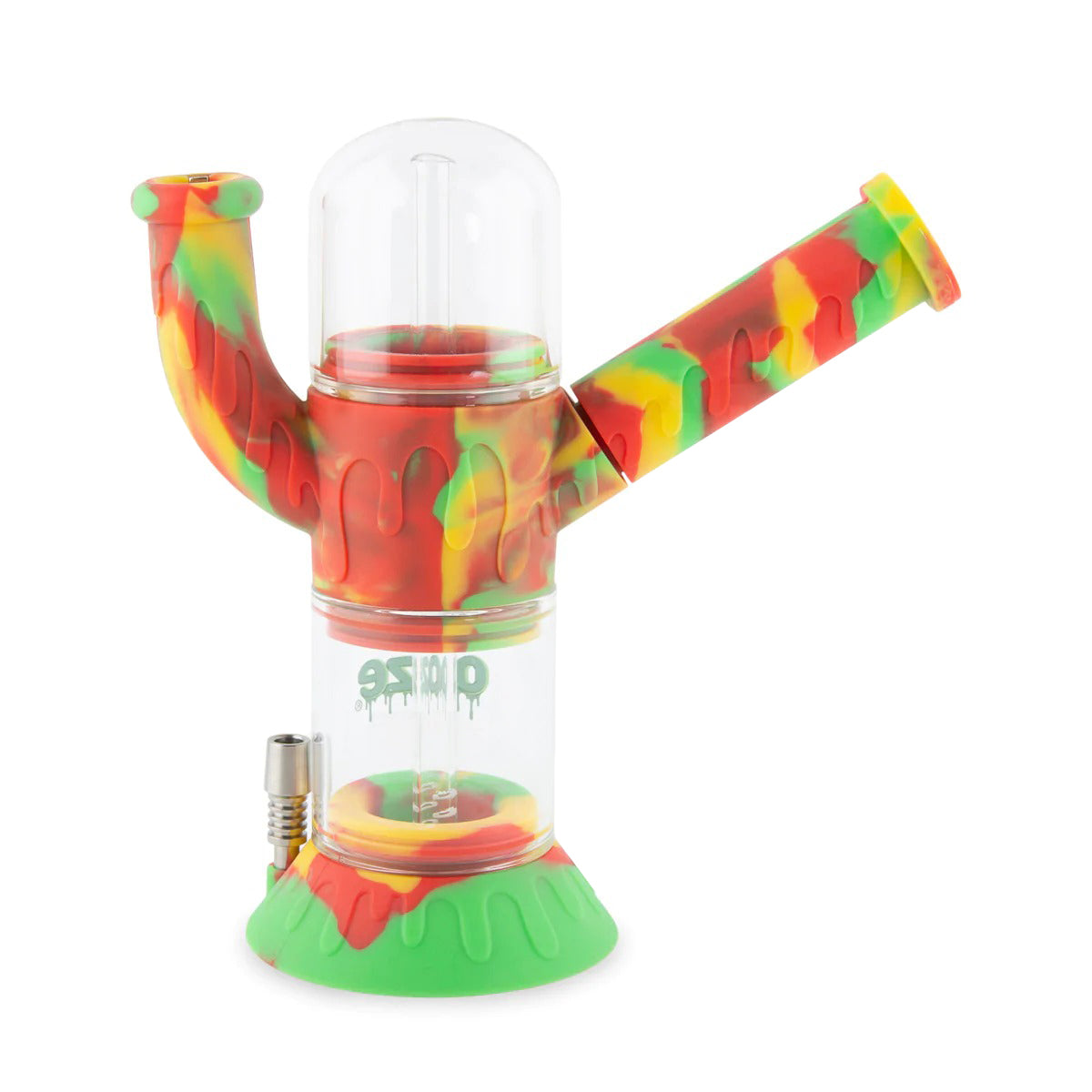 Ooze® | 4-in-1 Cranium Hybrid Silicone Nectar Collector & Water Pipe | Various Colors