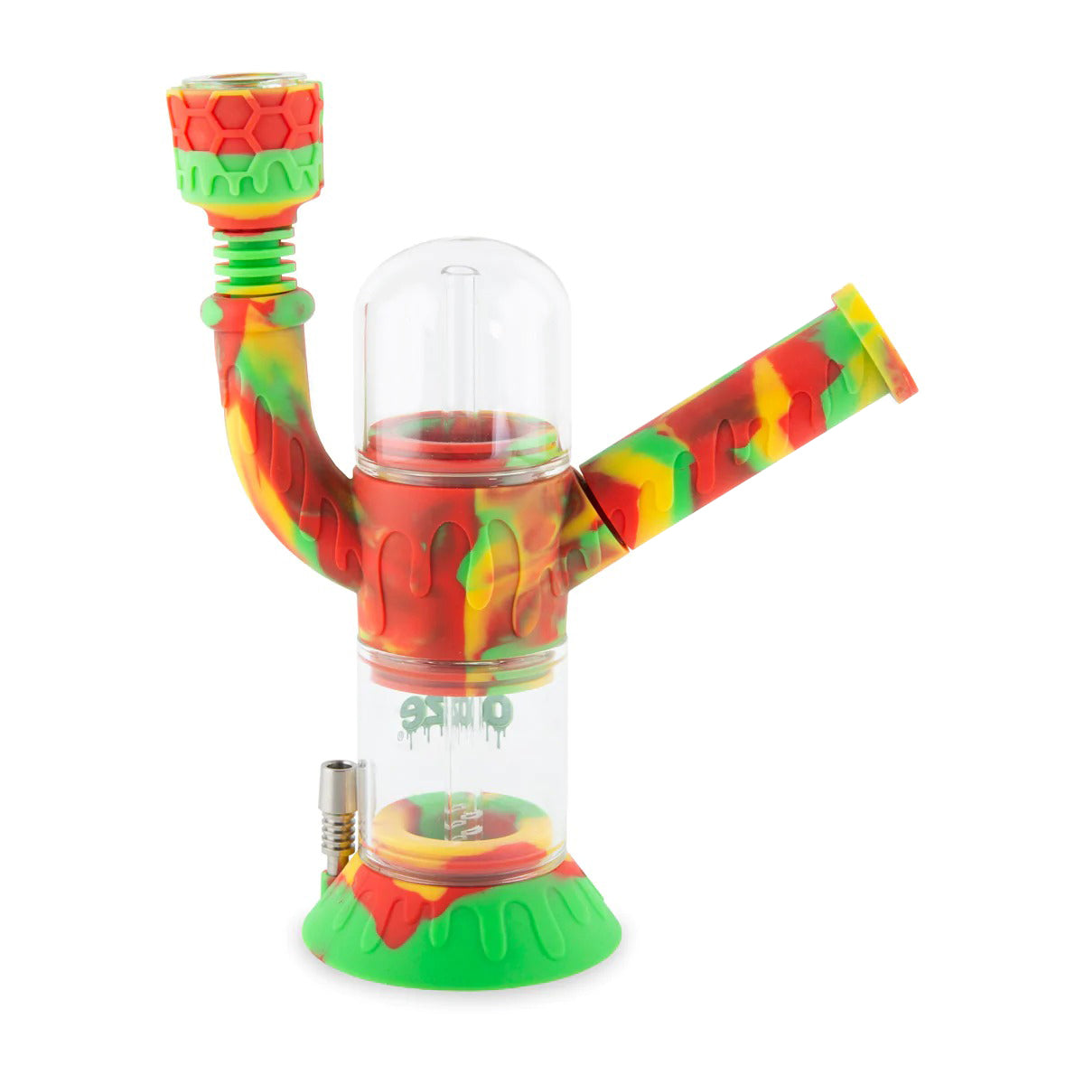 Ooze® | 4-in-1 Cranium Hybrid Silicone Nectar Collector & Water Pipe | Various Colors