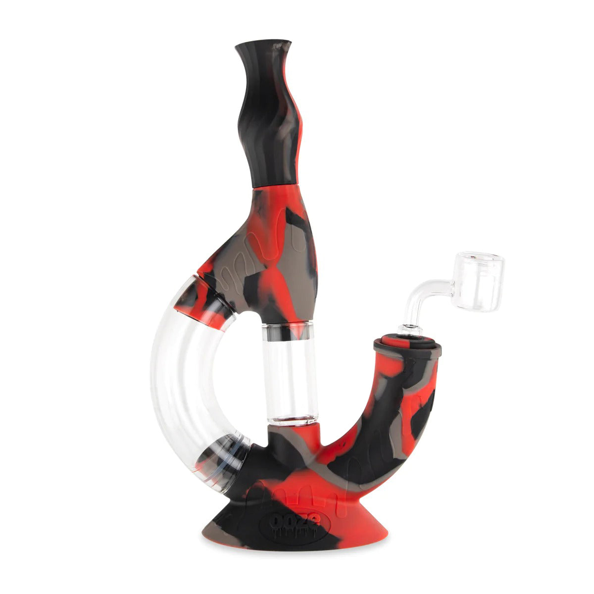 OOZE® | 4-in-1 ECHO Hybrid Silicone Nectar Collector & Water Pipe | Various Colors