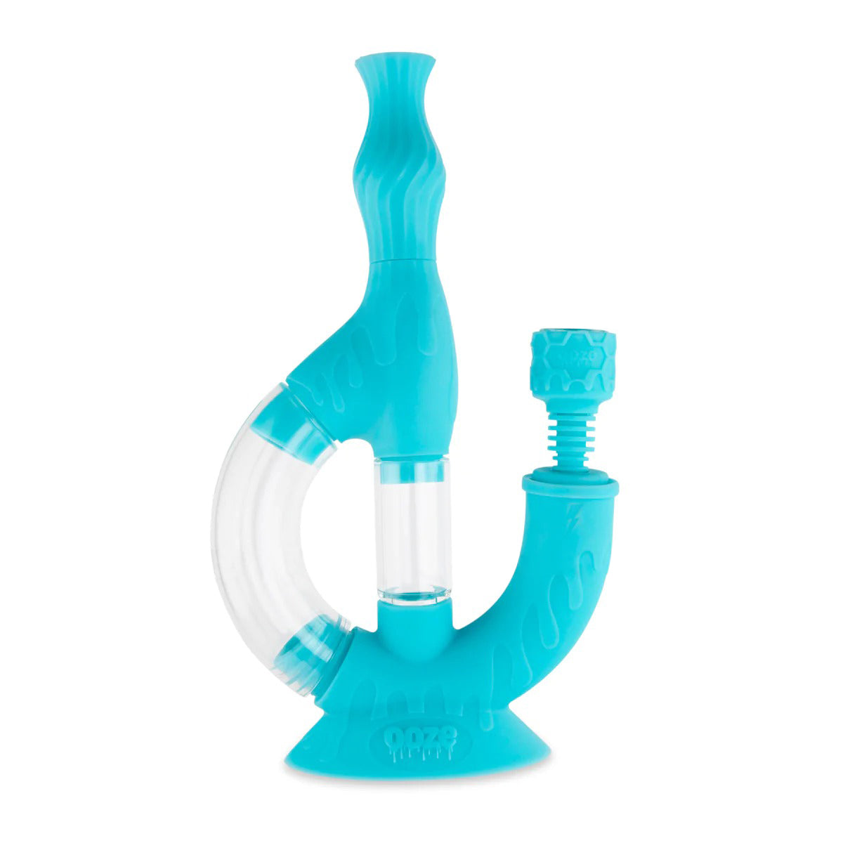 OOZE® | 4-in-1 ECHO Hybrid Silicone Nectar Collector & Water Pipe | Various Colors