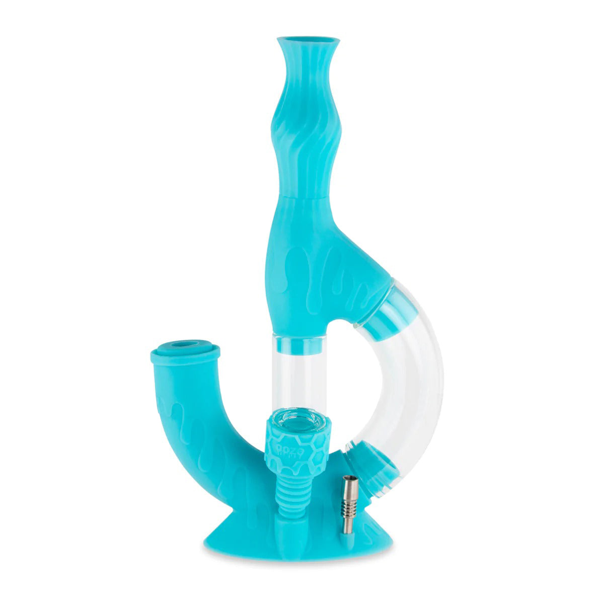 OOZE® | 4-in-1 ECHO Hybrid Silicone Nectar Collector & Water Pipe | Various Colors