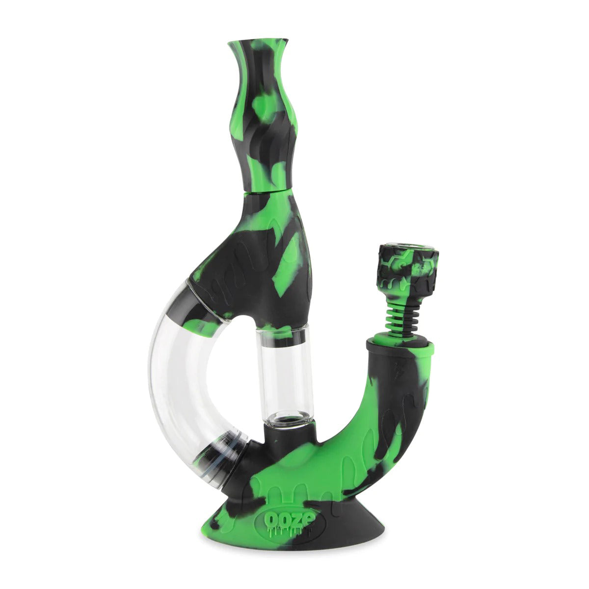 OOZE® | 4-in-1 ECHO Hybrid Silicone Nectar Collector & Water Pipe | Various Colors