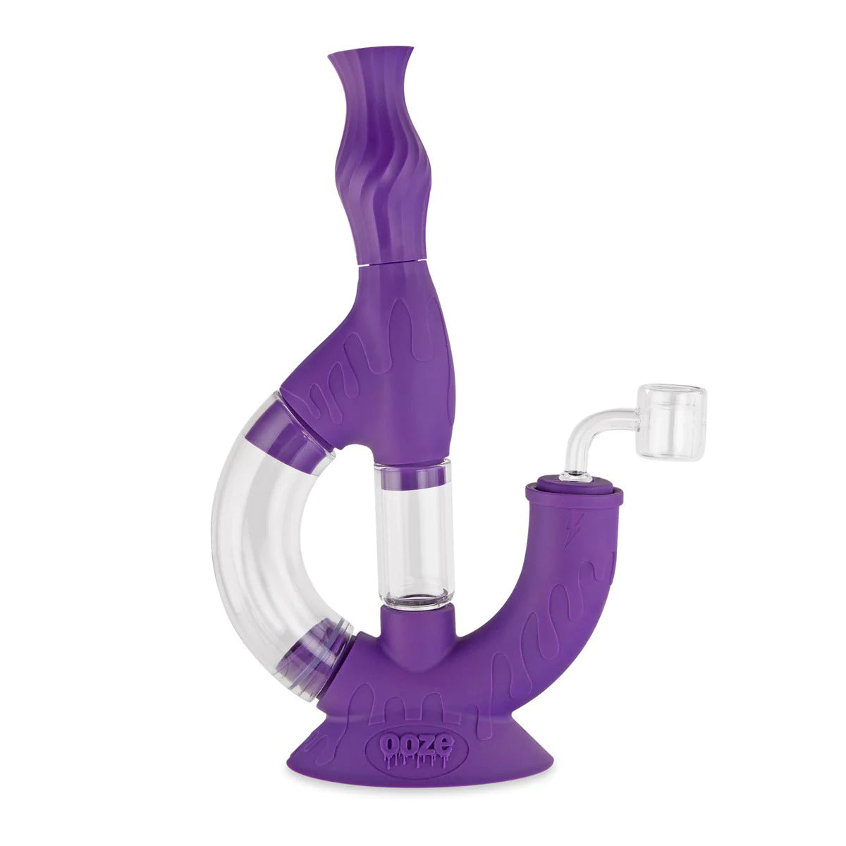 OOZE® | 4-in-1 ECHO Hybrid Silicone Nectar Collector & Water Pipe | Various Colors