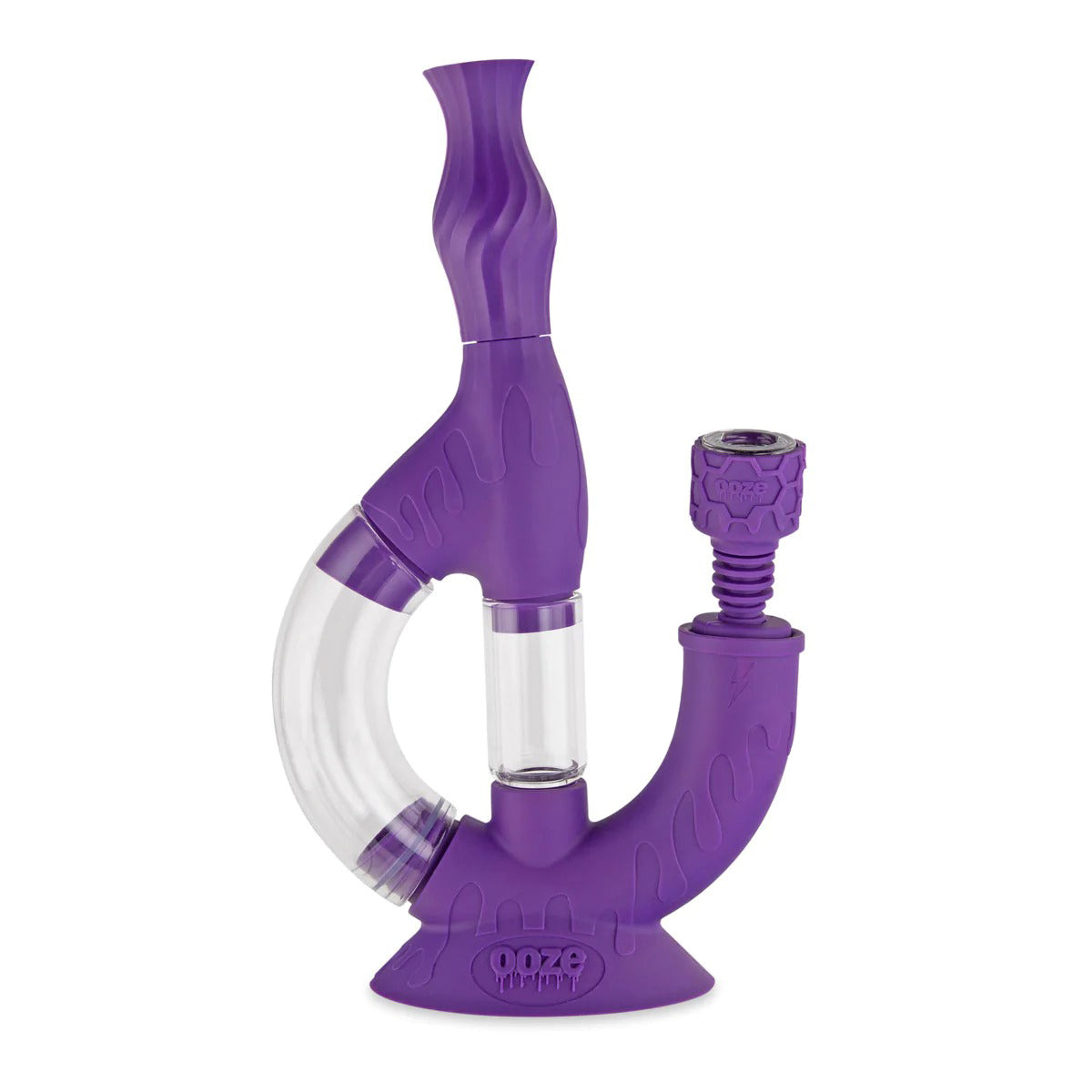 OOZE® | 4-in-1 ECHO Hybrid Silicone Nectar Collector & Water Pipe | Various Colors