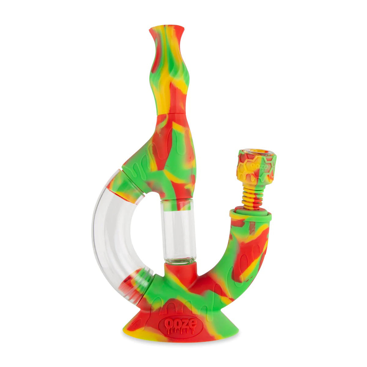 OOZE® | 4-in-1 ECHO Hybrid Silicone Nectar Collector & Water Pipe | Various Colors