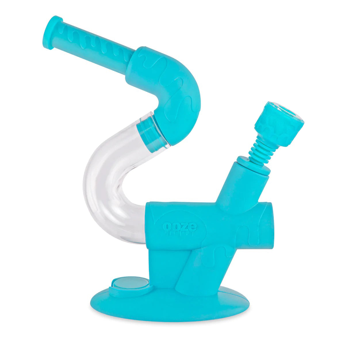 Ooze® | 4-in-1 Swerve Hybrid Silicone Nectar Collector & Water Pipe | Various Colors