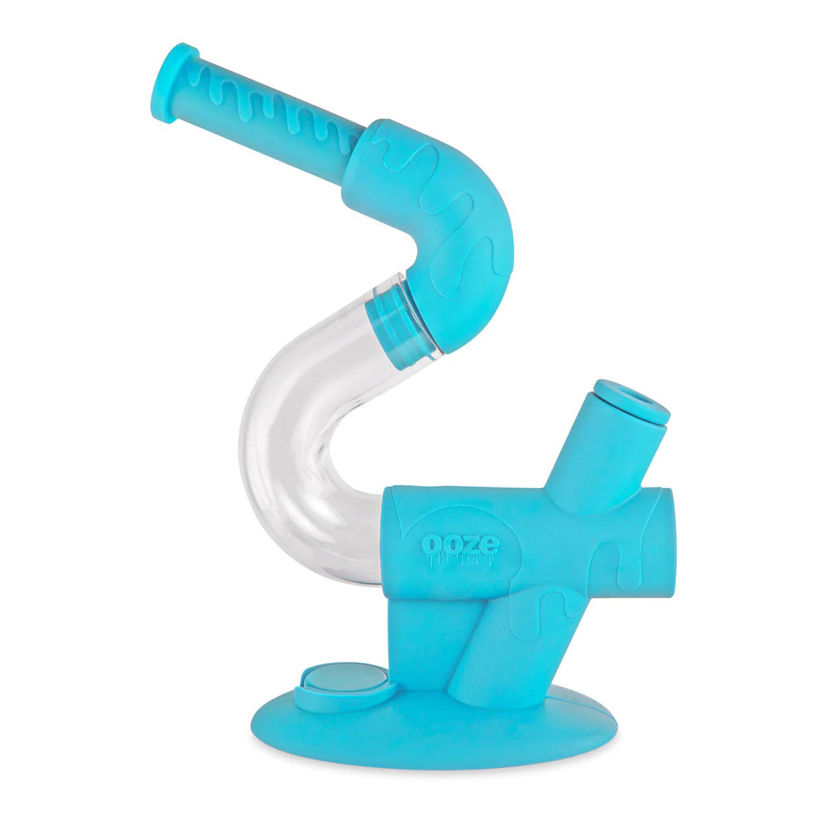 Ooze® | 4-in-1 Swerve Hybrid Silicone Nectar Collector & Water Pipe | Various Colors