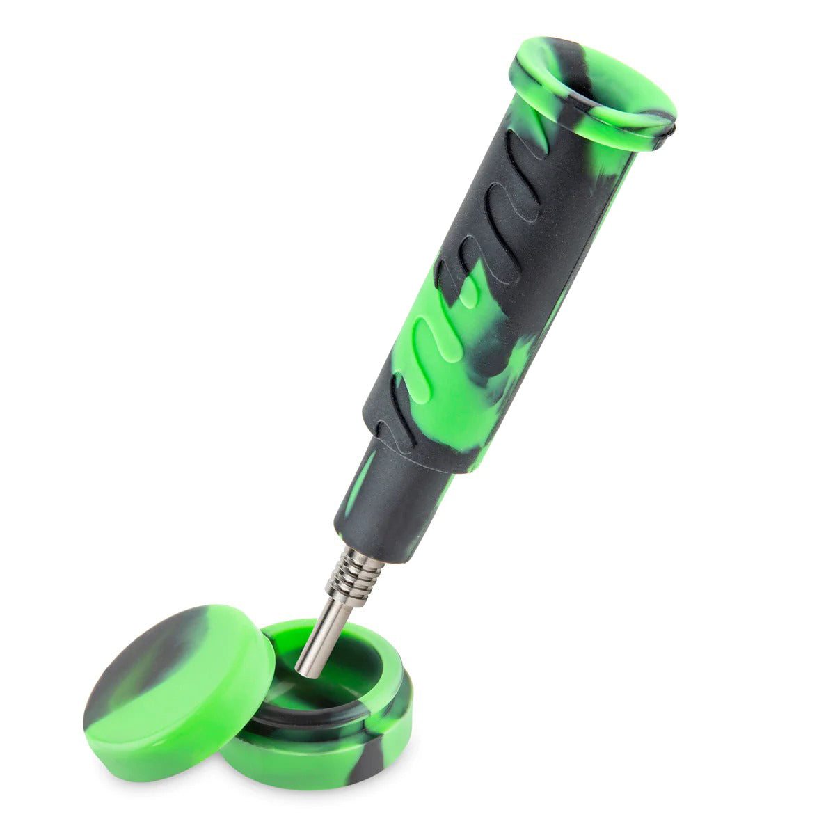 Ooze® | 4-in-1 Swerve Hybrid Silicone Nectar Collector & Water Pipe | Various Colors