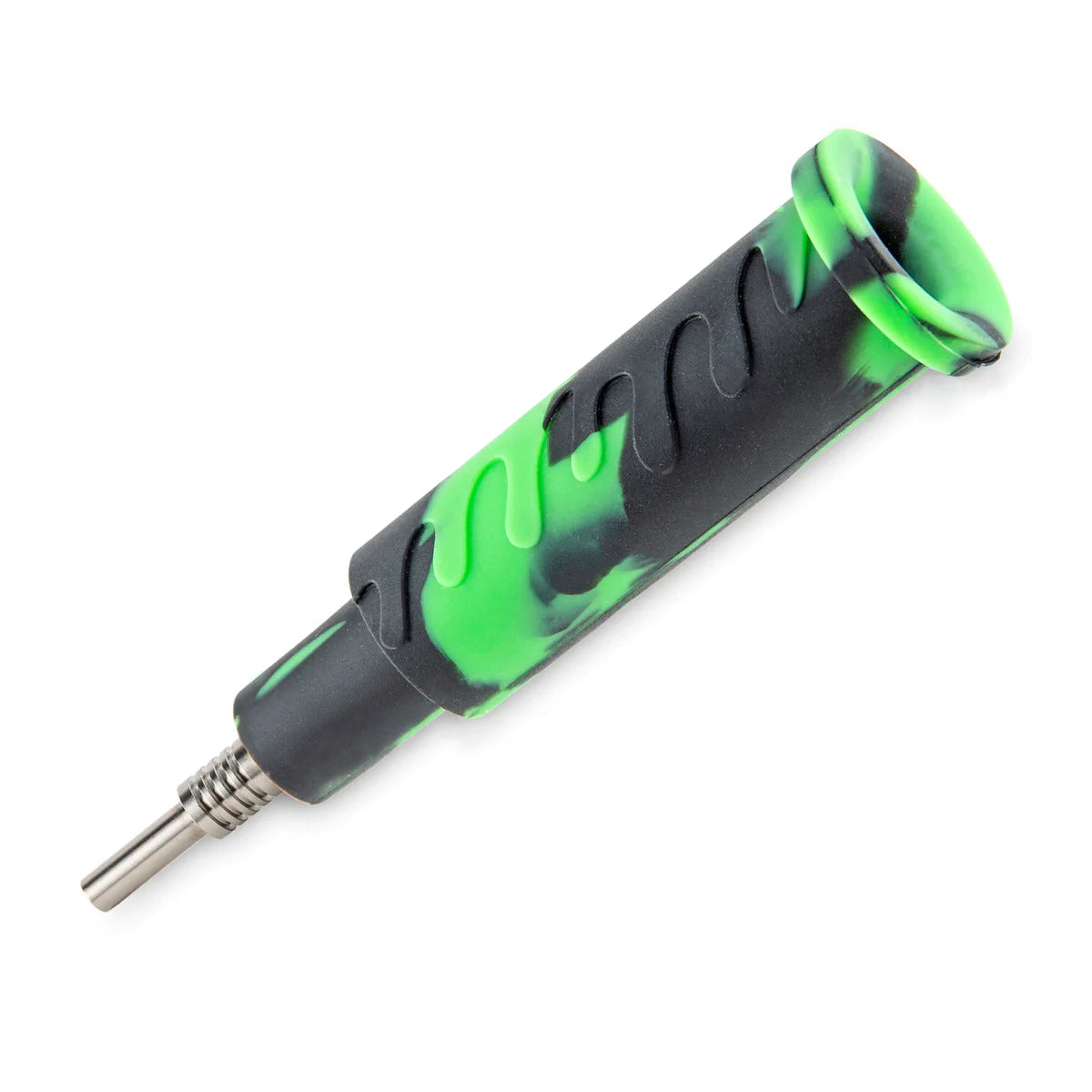 Ooze® | 4-in-1 Swerve Hybrid Silicone Nectar Collector & Water Pipe | Various Colors