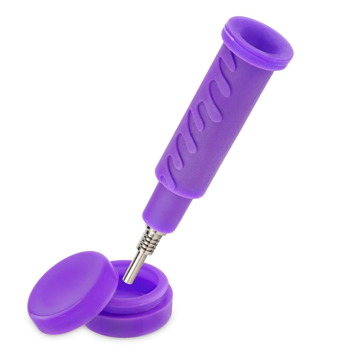 Ooze® | 4-in-1 Swerve Hybrid Silicone Nectar Collector & Water Pipe | Various Colors