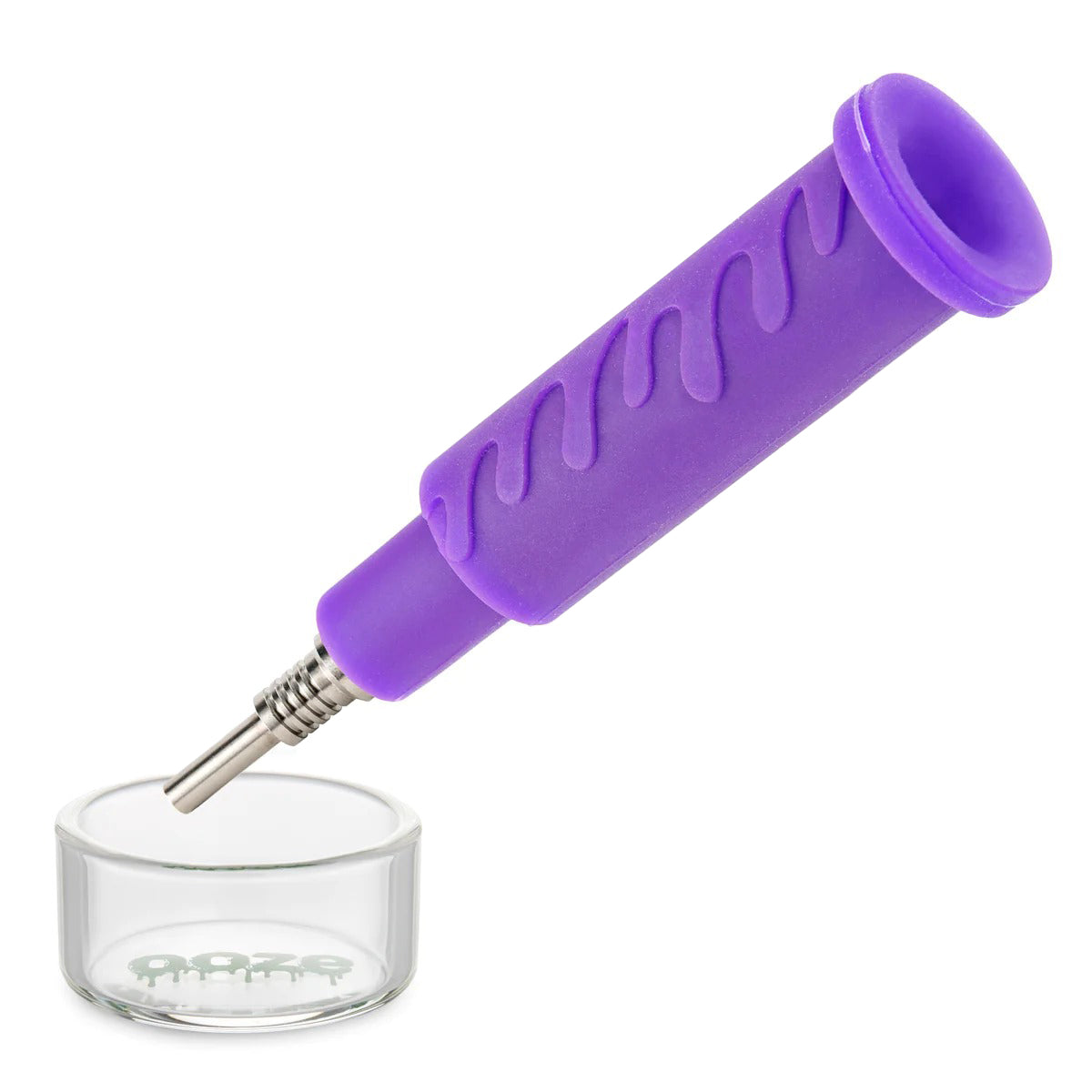 Ooze® | 4-in-1 Swerve Hybrid Silicone Nectar Collector & Water Pipe | Various Colors