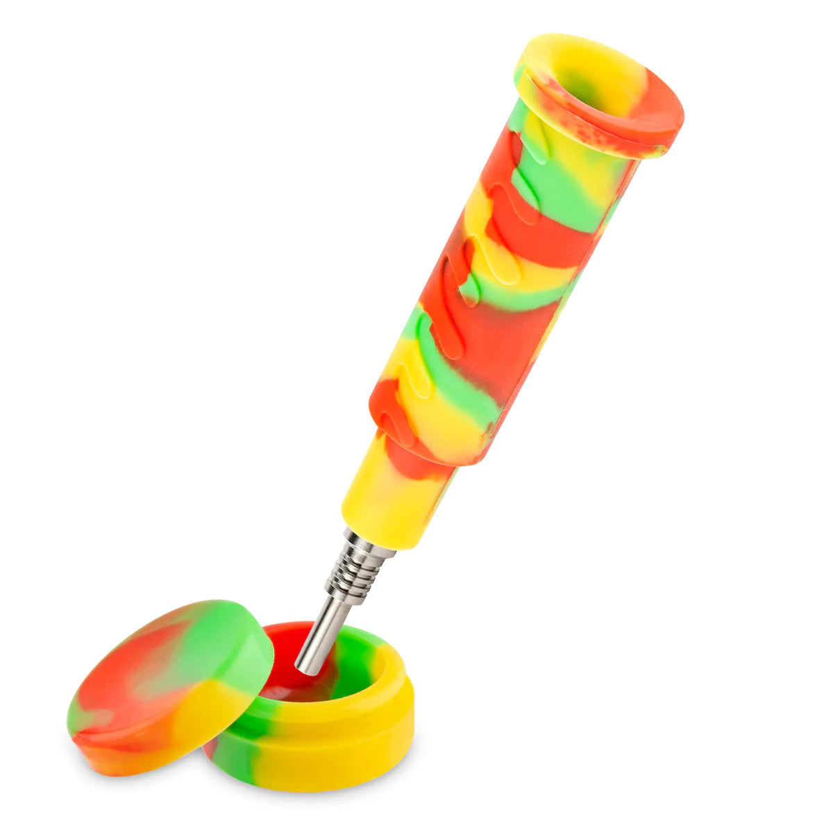 Ooze® | 4-in-1 Swerve Hybrid Silicone Nectar Collector & Water Pipe | Various Colors