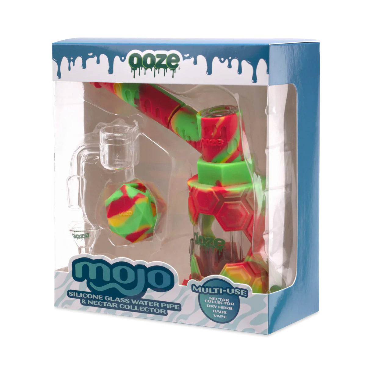 OOZE® | 4-in-1 MOJO Hybrid Silicone Nectar Collector & Water Pipe