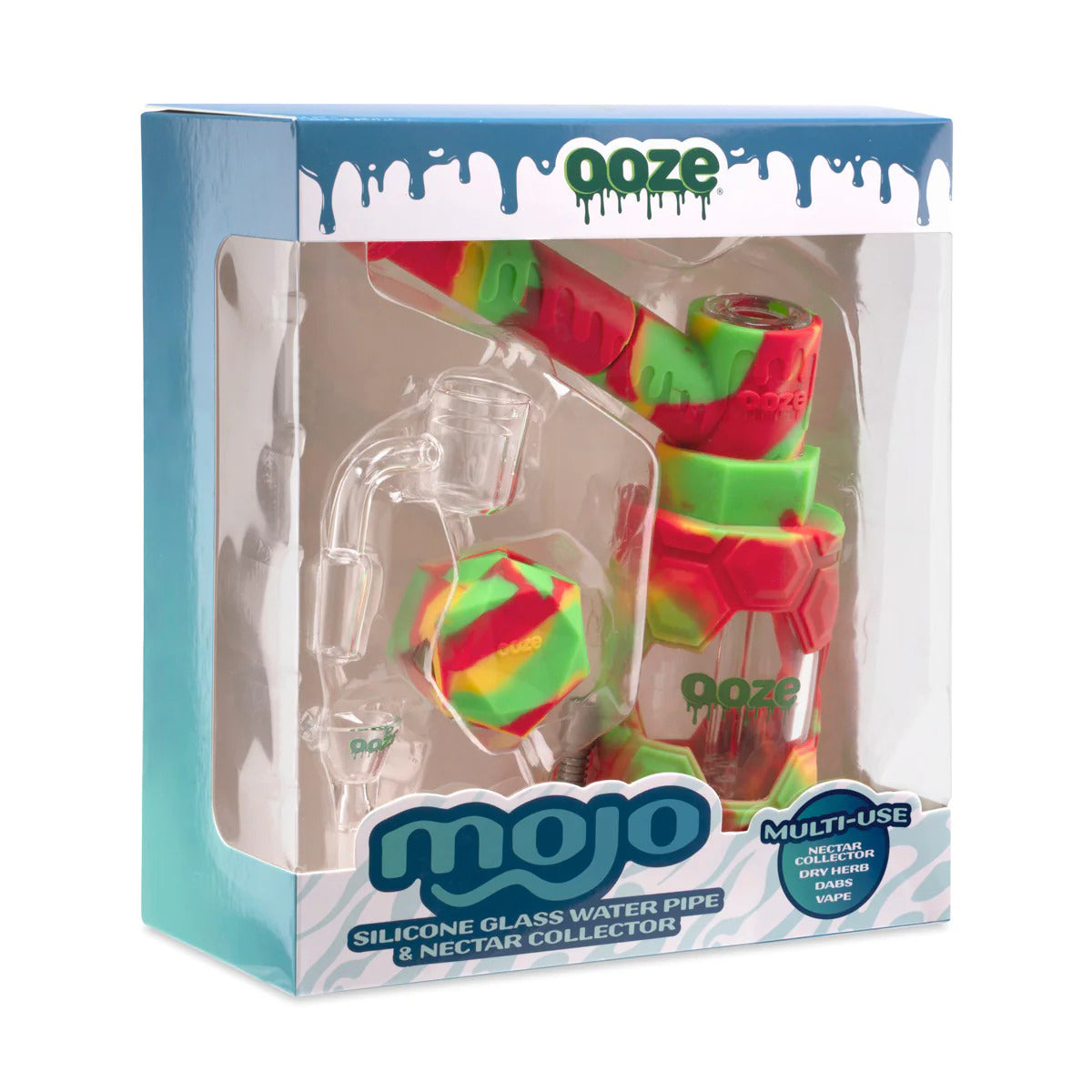 OOZE® | 4-in-1 MOJO Hybrid Silicone Nectar Collector & Water Pipe