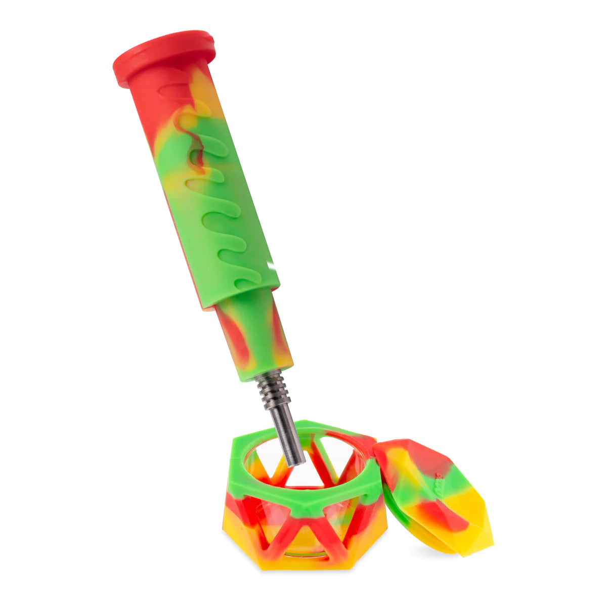 OOZE® | 4-in-1 MOJO Hybrid Silicone Nectar Collector & Water Pipe