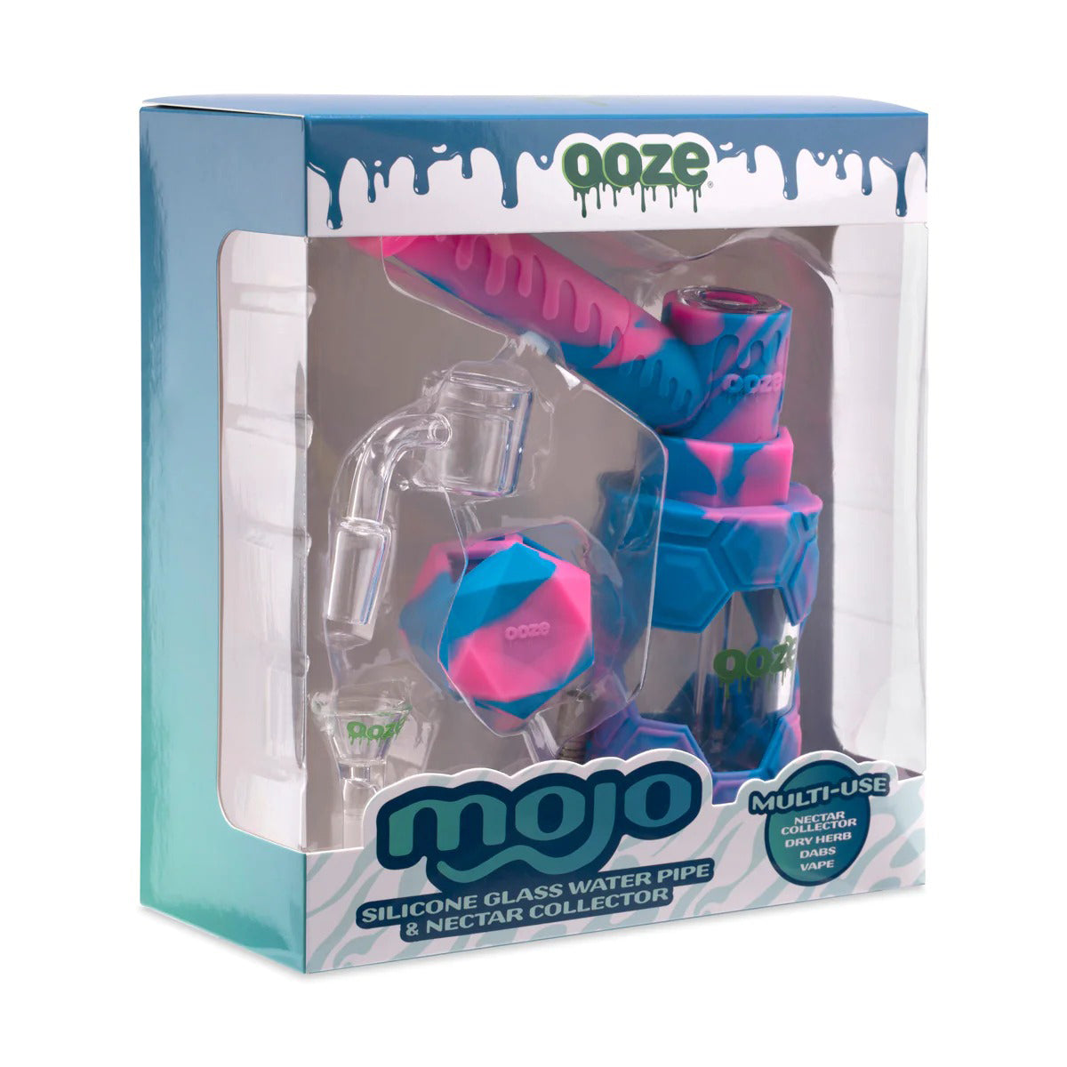 OOZE® | 4-in-1 MOJO Hybrid Silicone Nectar Collector & Water Pipe