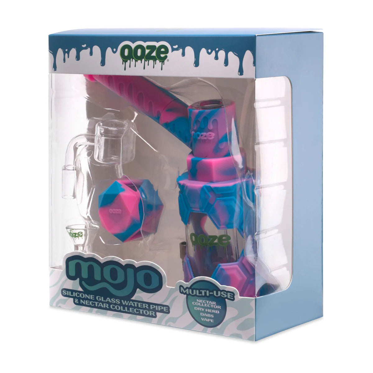 OOZE® | 4-in-1 MOJO Hybrid Silicone Nectar Collector & Water Pipe