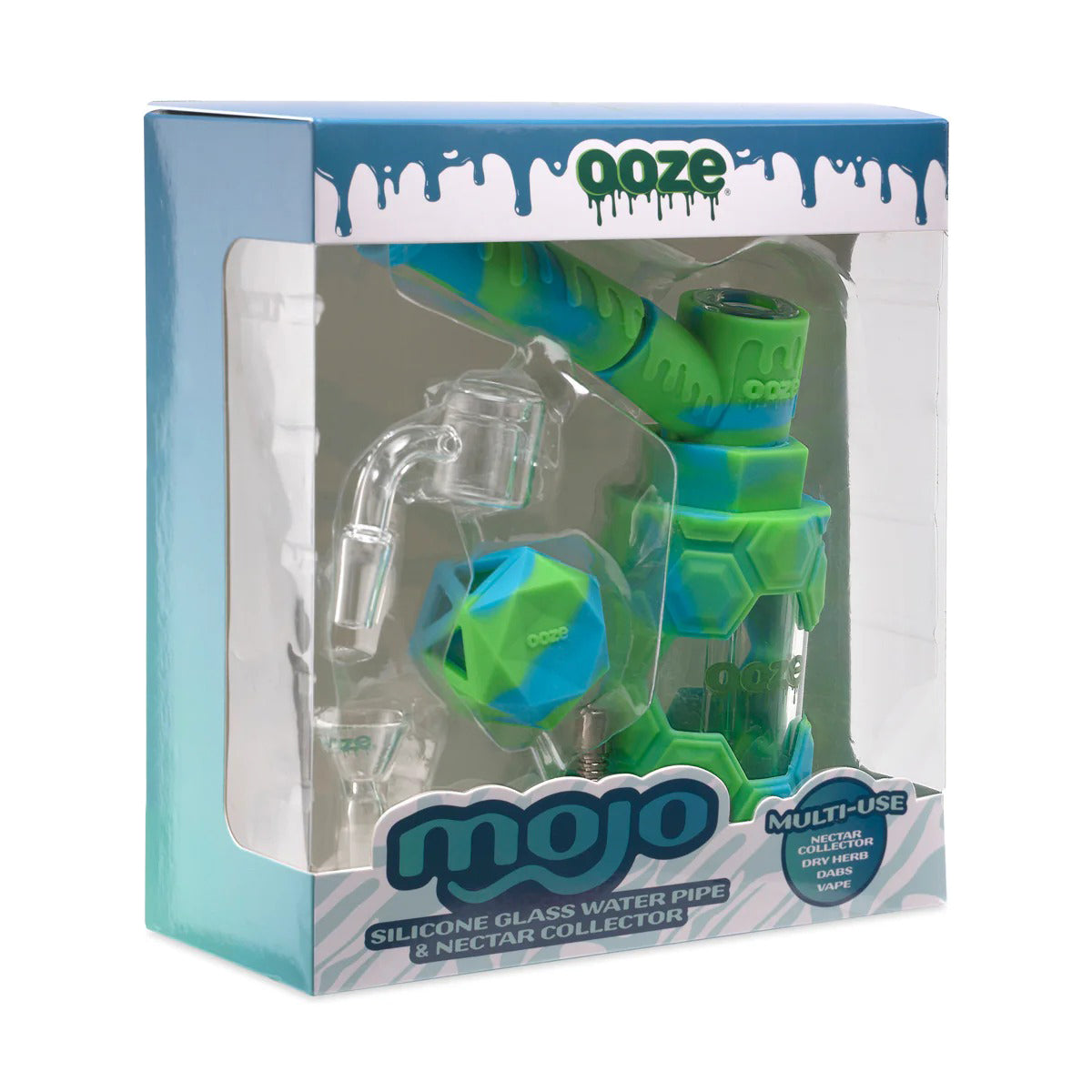 OOZE® | 4-in-1 MOJO Hybrid Silicone Nectar Collector & Water Pipe