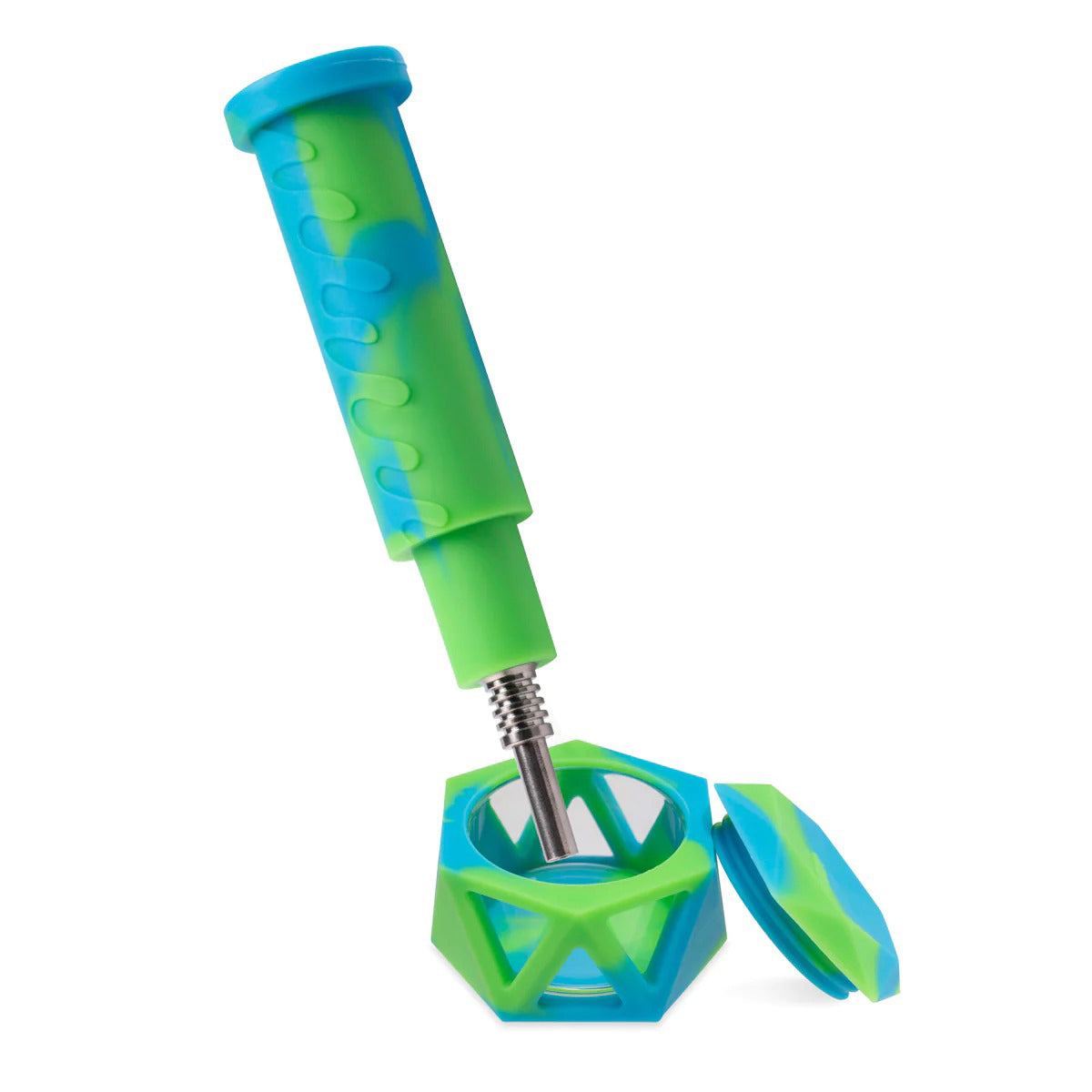 OOZE® | 4-in-1 MOJO Hybrid Silicone Nectar Collector & Water Pipe