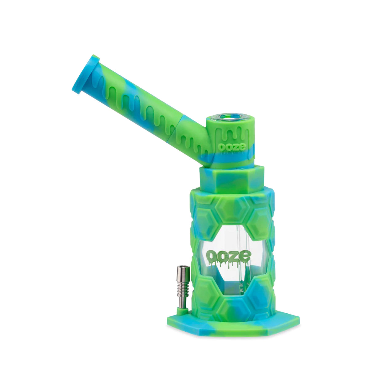 OOZE® | 4-in-1 MOJO Hybrid Silicone Nectar Collector & Water Pipe