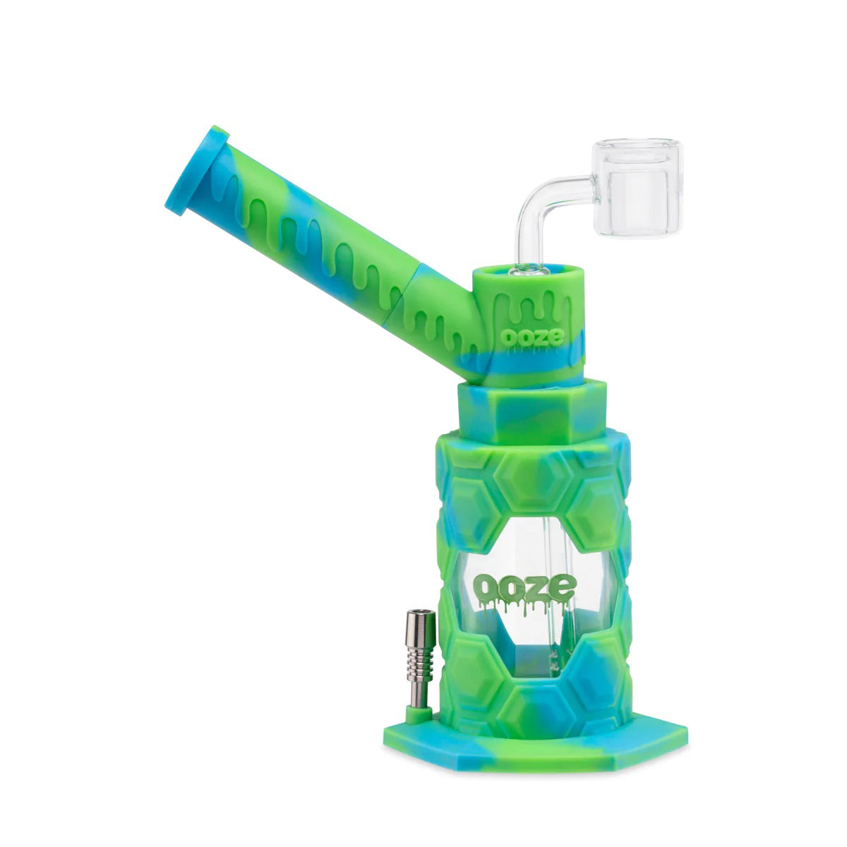 OOZE® | 4-in-1 MOJO Hybrid Silicone Nectar Collector & Water Pipe