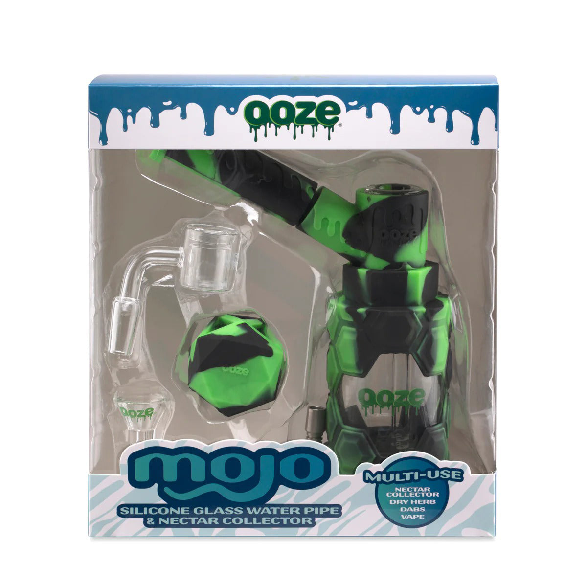 OOZE® | 4-in-1 MOJO Hybrid Silicone Nectar Collector & Water Pipe