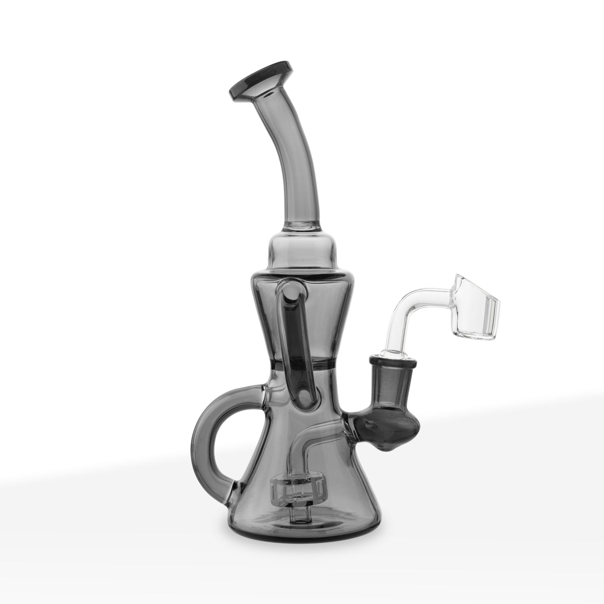 Dab Rig Recycler Hourglass Design 8" Gray