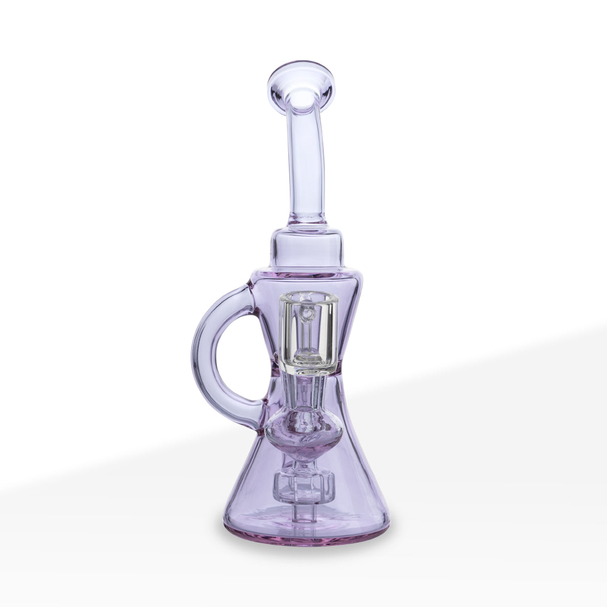 Dab Rig Recycler Hourglass Design 8" Purple