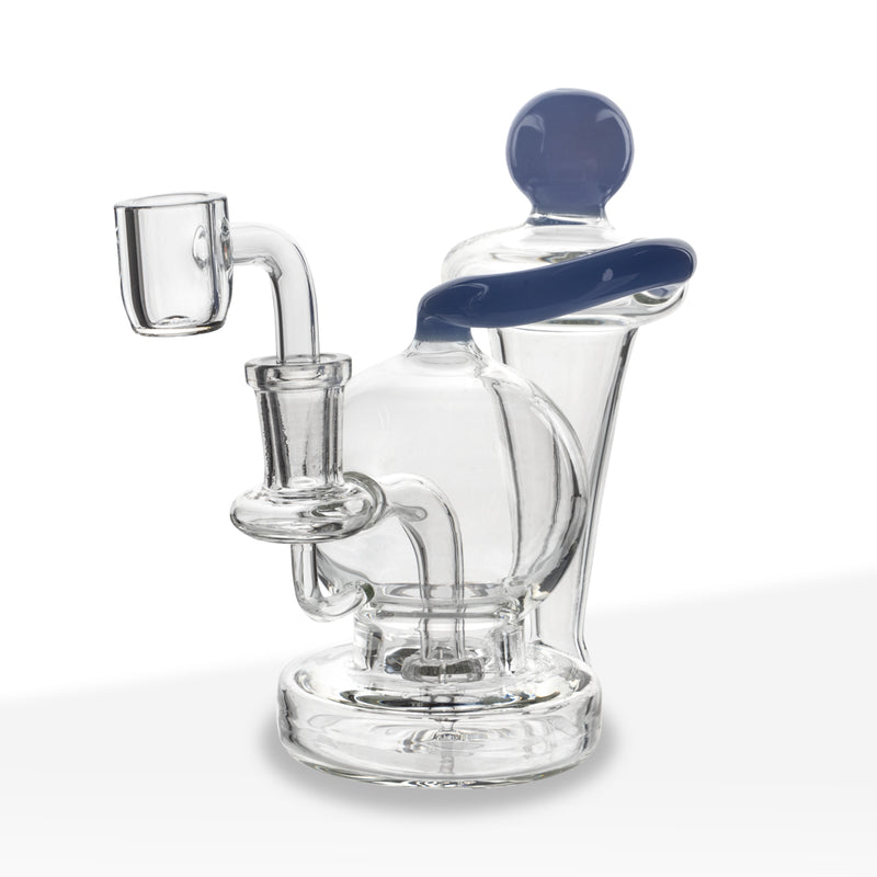Dab Rig | Recycler | 5" - Glass - Various Colors