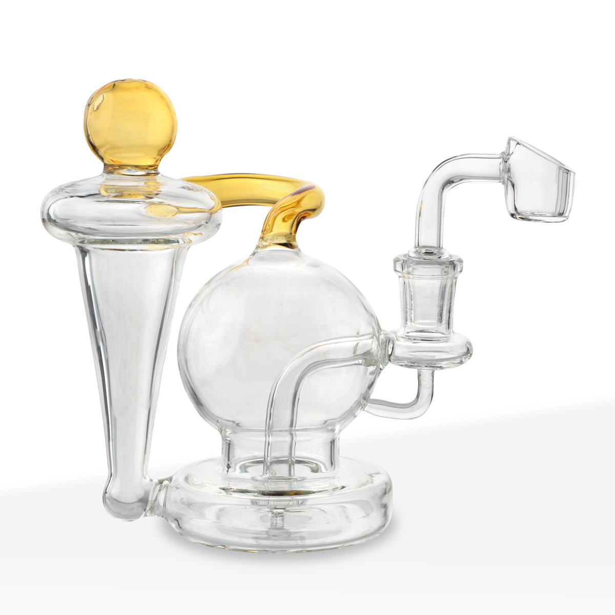Dab Rig | Recycler | 5" - Glass - Various Colors