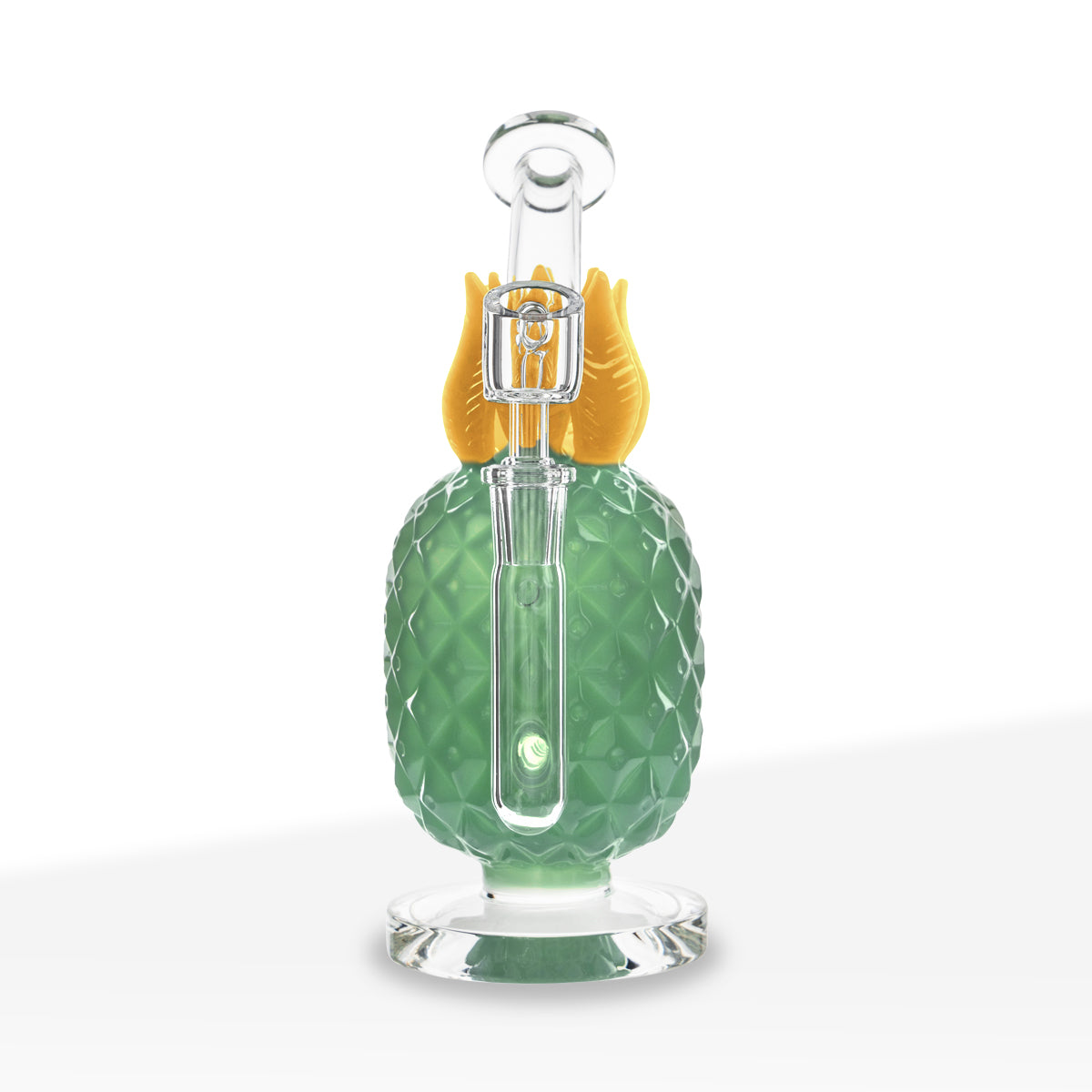 Novelty | Pineapple Dab Rig | 8" - Glass - Various Colors