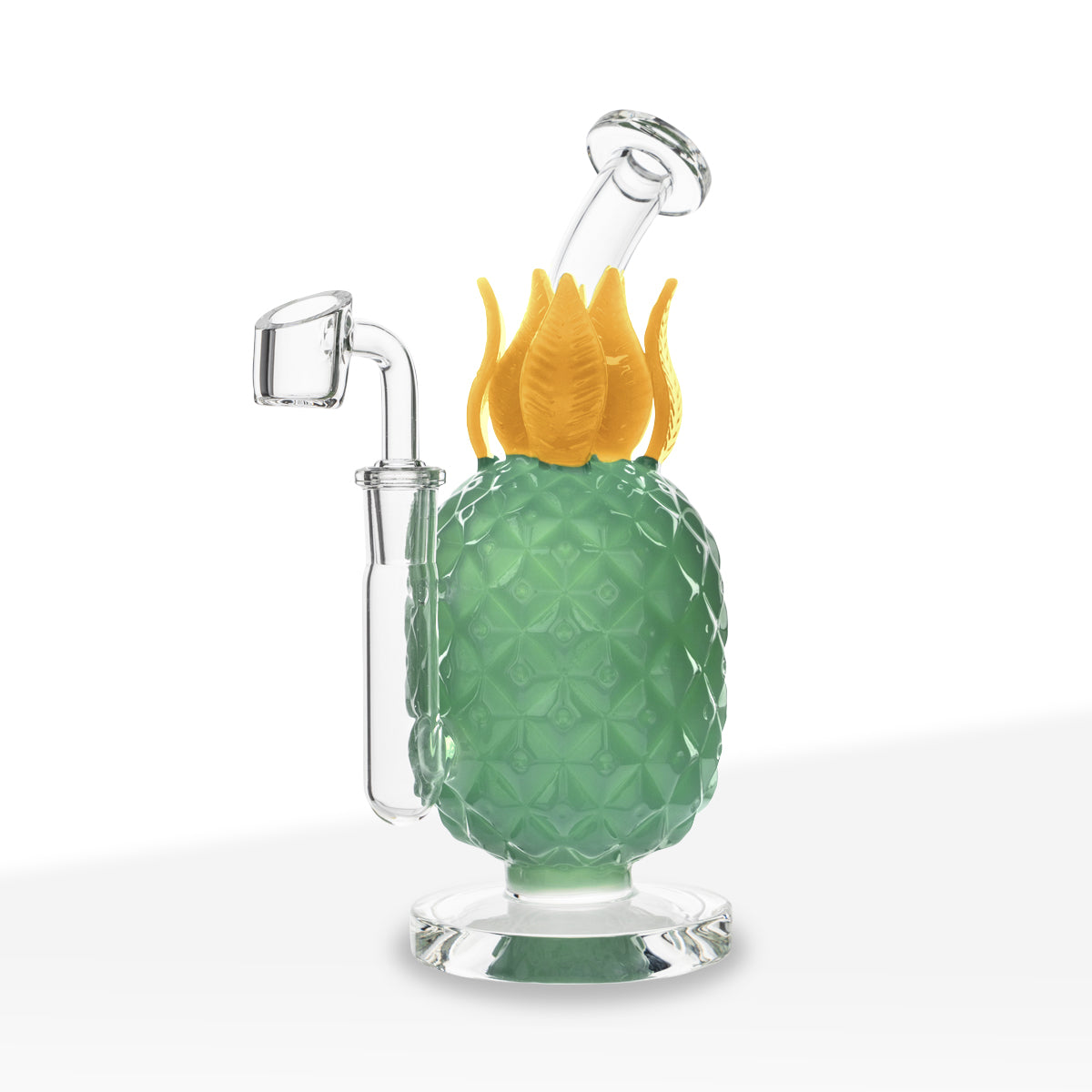 Novelty | Pineapple Dab Rig | 8" - Glass - Various Colors