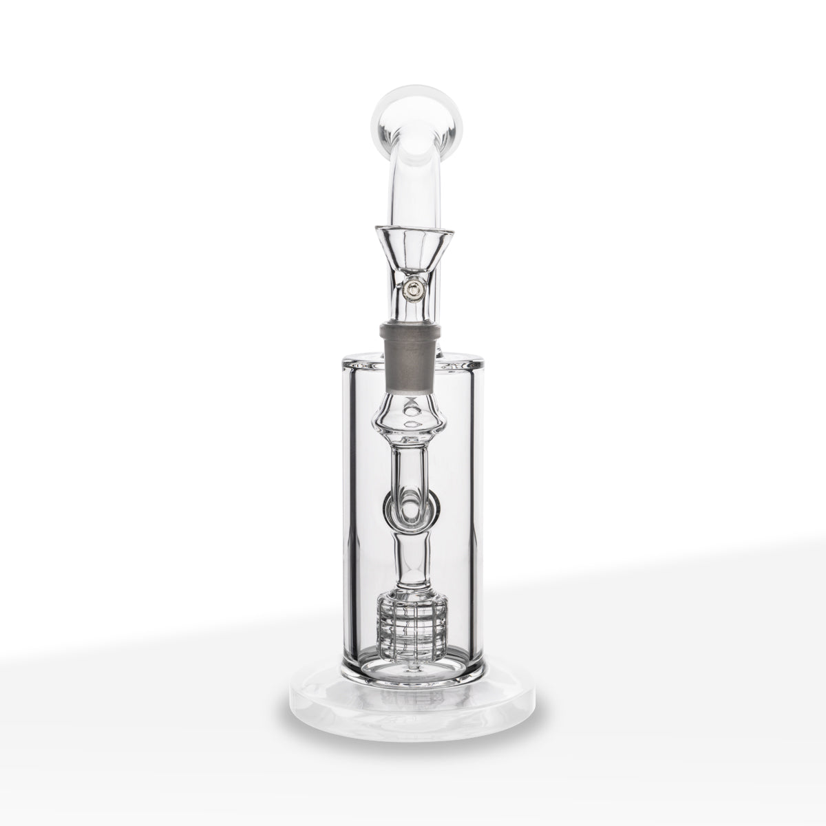 Dab Rig | Matrix Percolator | 9" - Glass - White - Various Colors Biohazard Inc