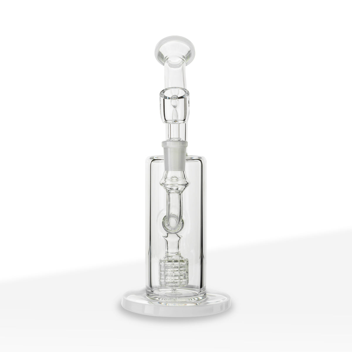 Dab Rig | Matrix Percolator | 9" - Glass - Various Colors - Biohazard Inc - White