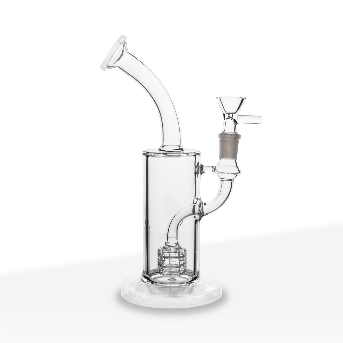 Dab Rig | Matrix Percolator | 9" - Glass - White - Various Colors Biohazard Inc