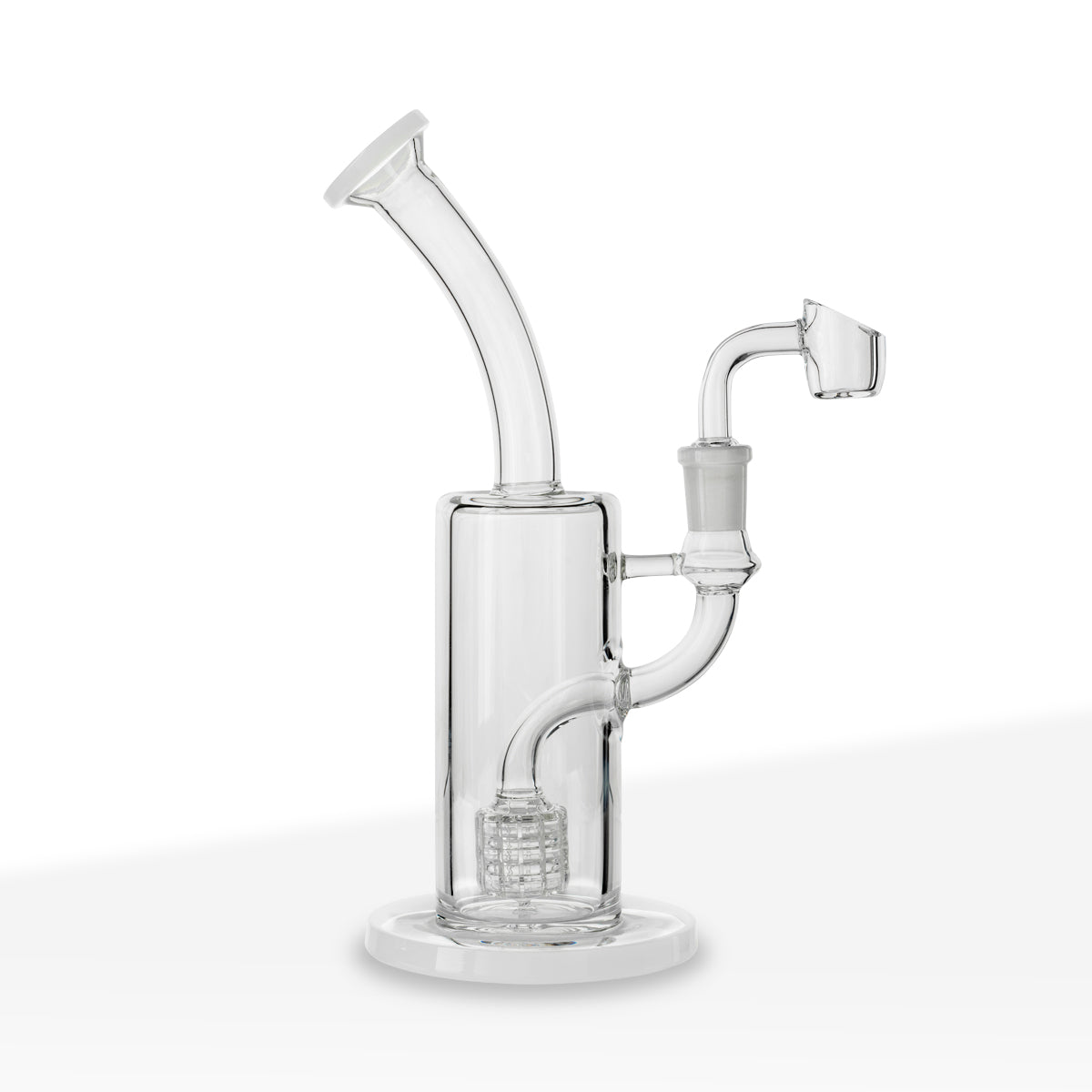 Dab Rig | Matrix Percolator | 9" - Glass - Various Colors - Biohazard Inc - White
