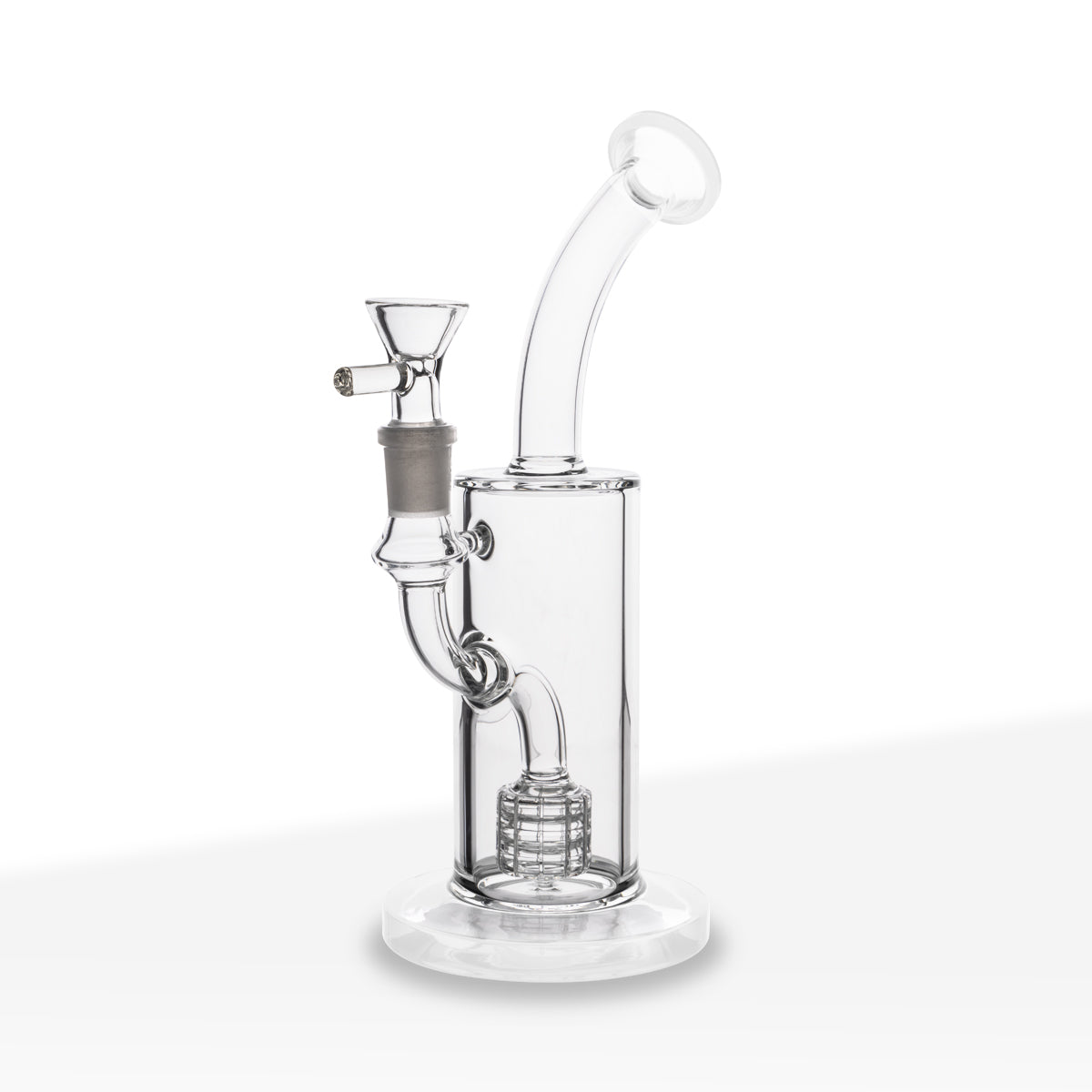 Dab Rig | Matrix Percolator | 9" - Glass - White - Various Colors Biohazard Inc