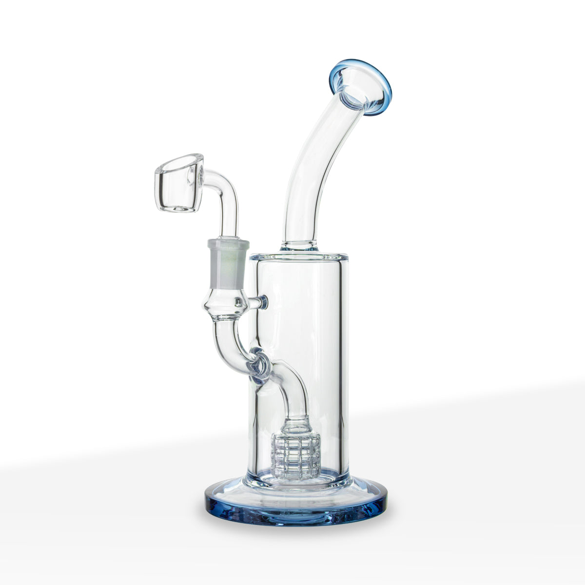 Dab Rig | Matrix Percolator | 9" - Glass - Various Colors - Biohazard Inc - Blue