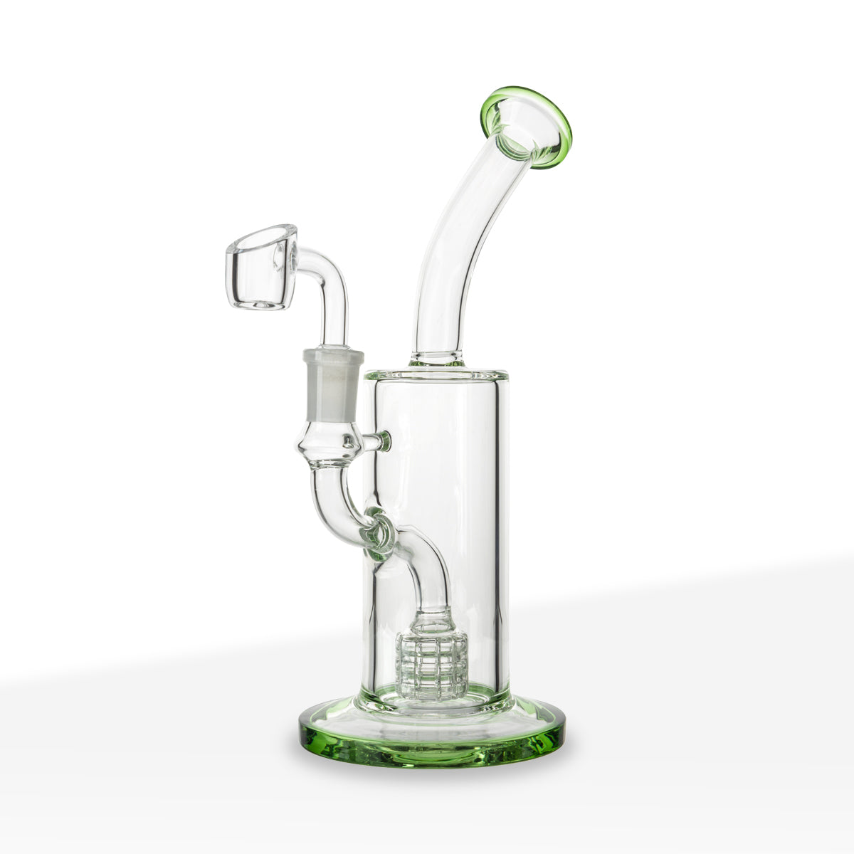 Dab Rig | Matrix Percolator | 9" - Glass - Various Colors - Biohazard Inc - Green