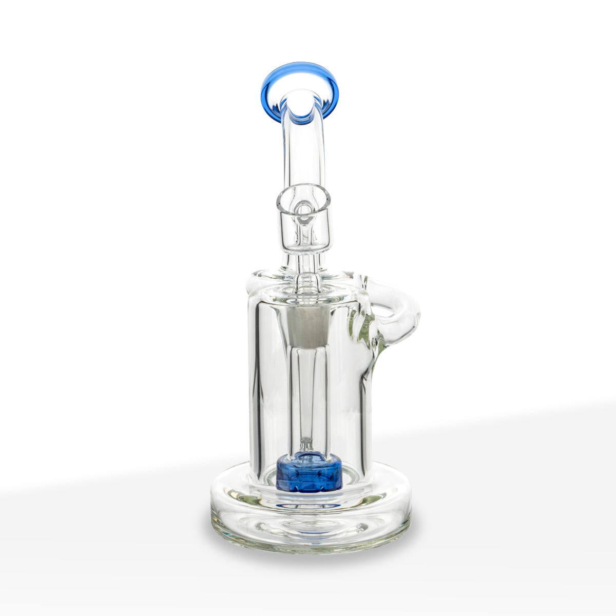 Dab Rig | Color Trim Rig w/ Color Showerhead Perc | 7.5" - Glass - Assorted Colors - Biohazard Inc